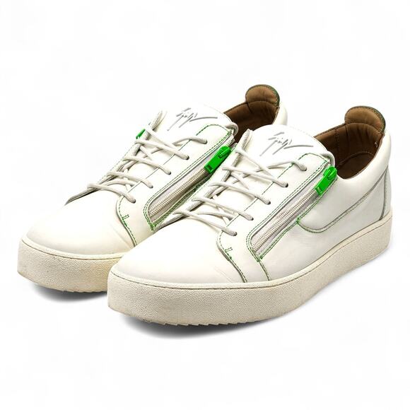 Giuseppe Zanotti Frankie Low-Top Leather Sneakers US 17 EU 50 - $650 - Picture 1 of 6